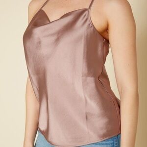 Pleione Satin Camisole - Dusty Rose